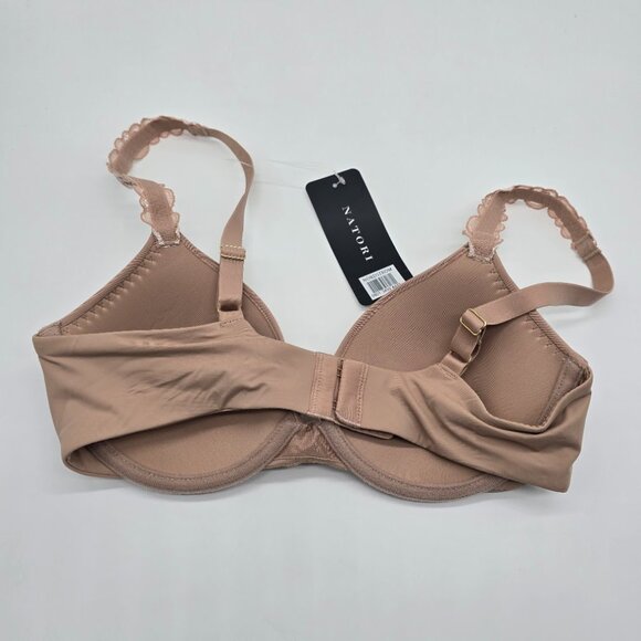 Natori Pure Luxe Underwire T-Shirt Bra 32B Buff Cashmere NWT - Picture 5 of 7